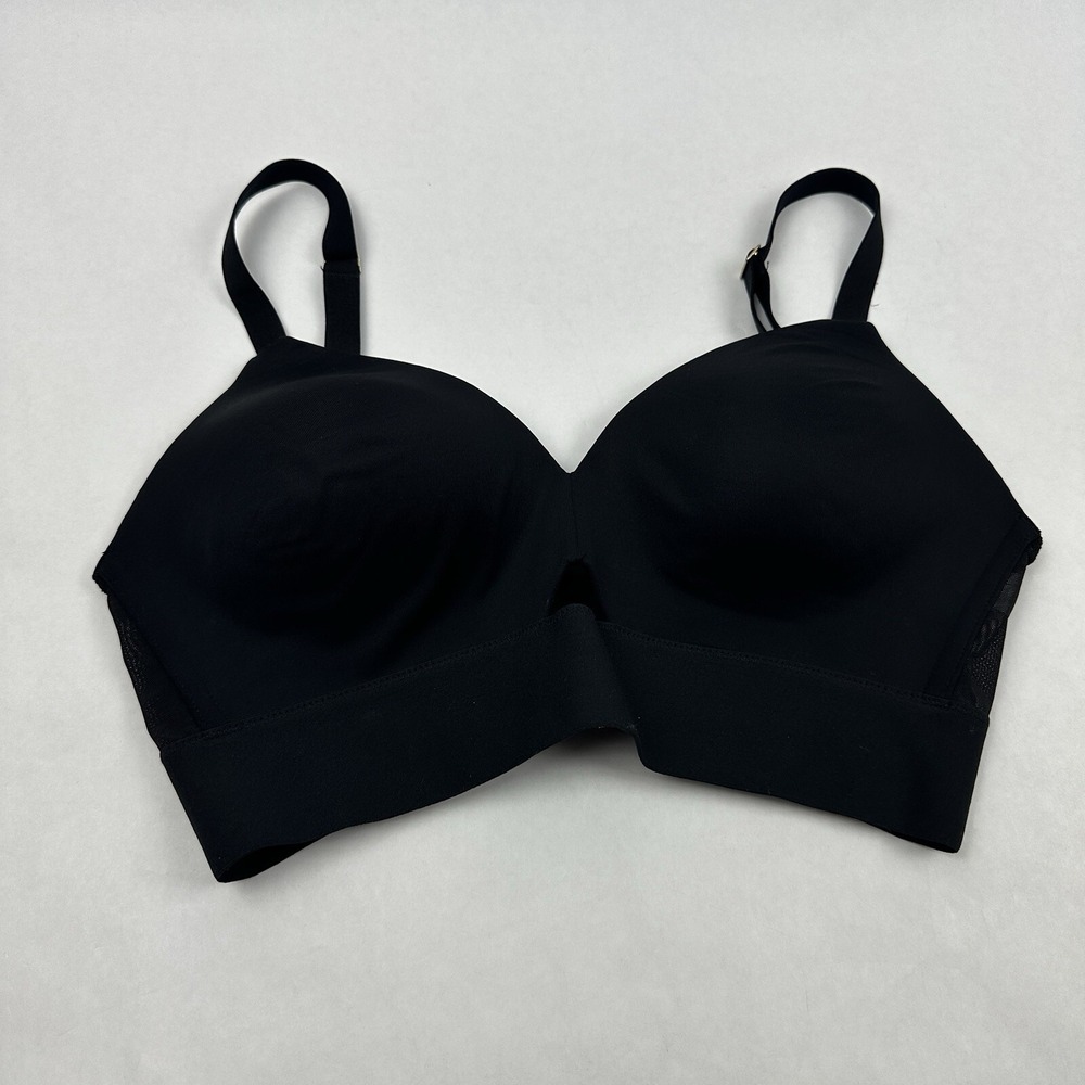 Spanx Workout to Wave Sports Bra Womens Small Black Criss Cross Back WRK2WAVE